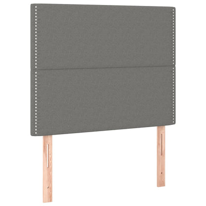 Estructura De Cama Con Cabecero De Tela Gris Oscuro 120x200 Cm / Vetonek_4