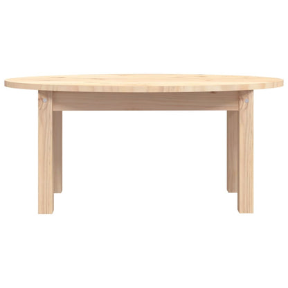 Mesa De Centro De Madera Maciza De Pino 80x40x35 Cm_3