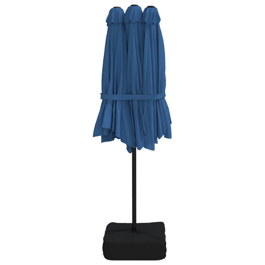 Sombrilla De Jardín Doble Azul Azure 449x245 Cm_3