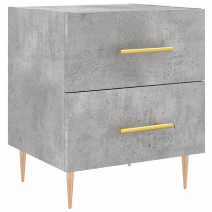Mesita Noche 2 Uds Madera Ingeniería Gris Hormigón 40x35x47,5cm_3