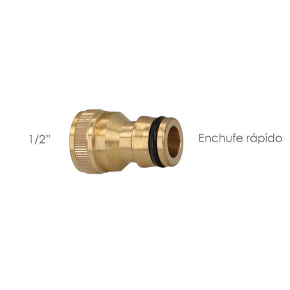 Adaptador Manguera Laton 1/2 Hembra, Adaptador Grifo, Conector Grifo A Conector Rapido_1