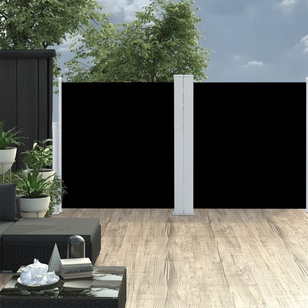Vidaxl Toldo Lateral Retráctil Negro 117x600 Cm_1