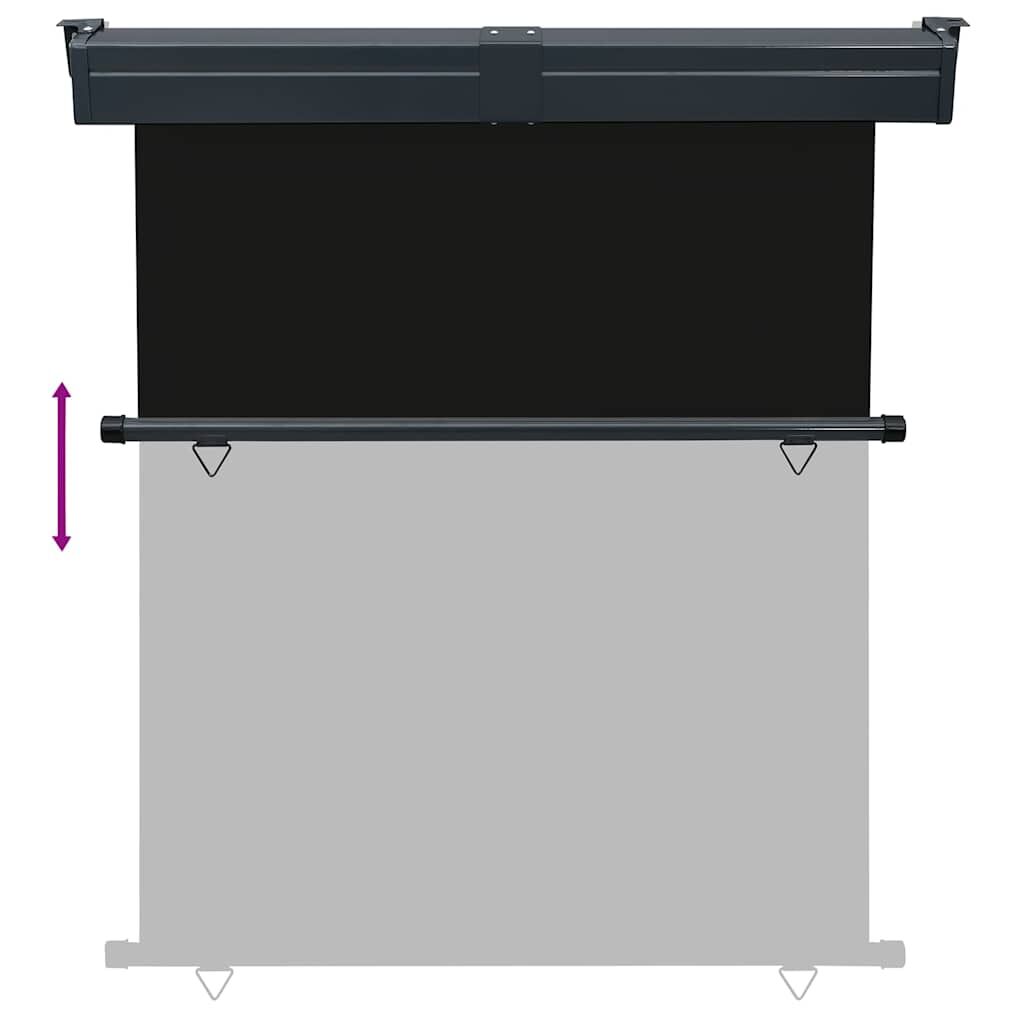Vidaxl Toldo Lateral De Balcón Negro 145x250 Cm_4