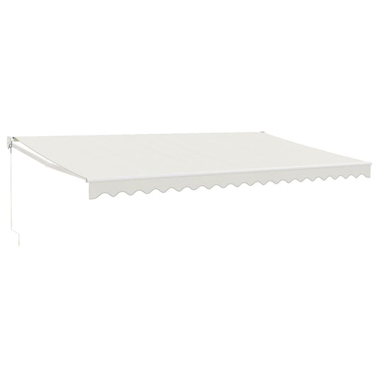 Toldo Retráctil Aluminio Y Tela Color Crema 5x3 M_0