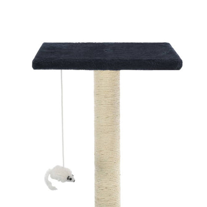 Vidaxl Rascador Para Gatos Poste De Sisal 95 Cm Azul Oscuro_5
