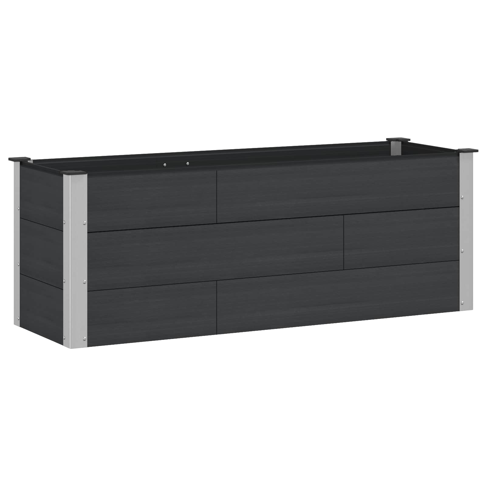 Arriate Elevado Negro 150 X 50 X 54 Cm_0