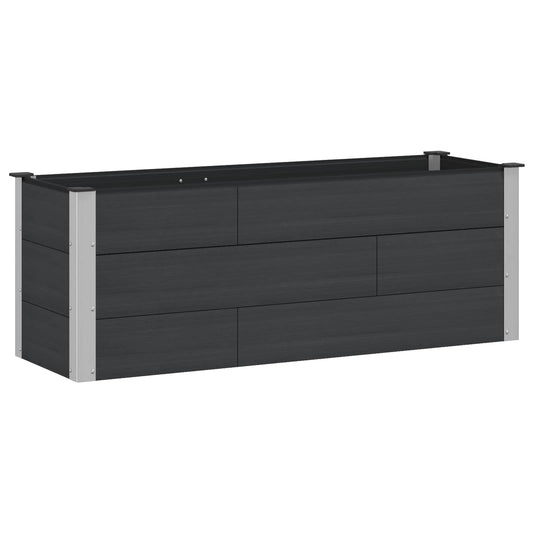 Arriate Elevado Negro 150 X 50 X 54 Cm_0