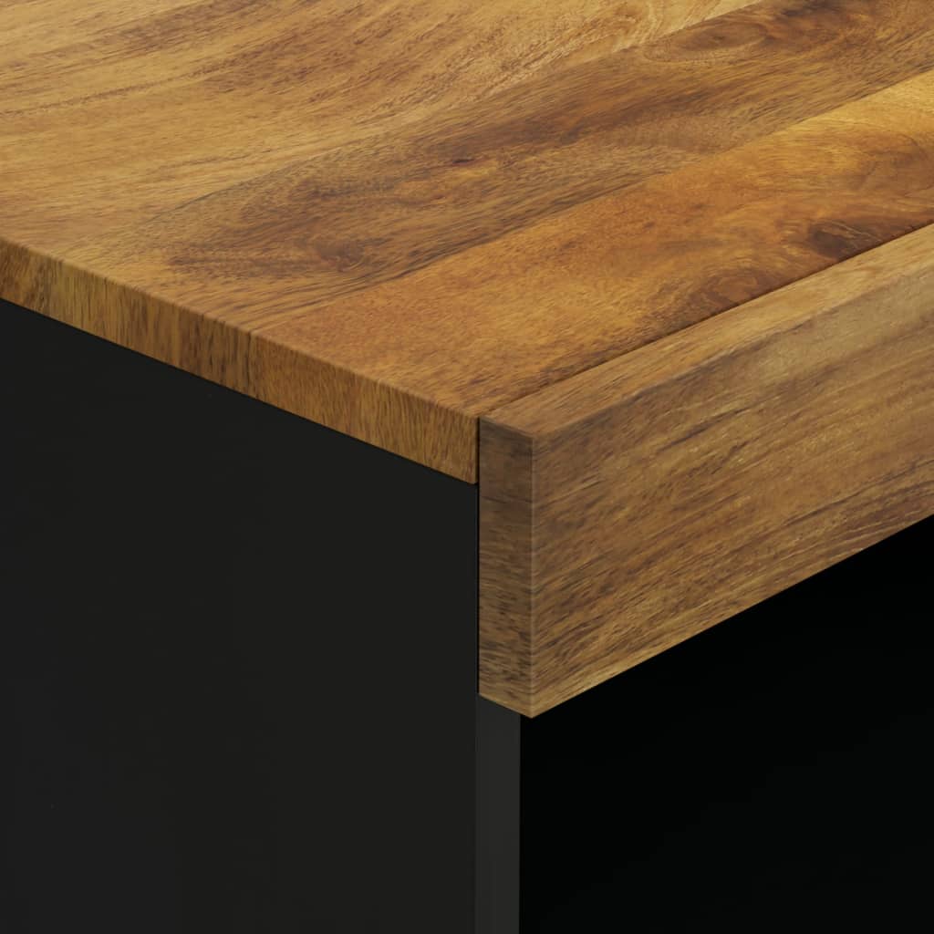 Armario Auxiliar Madera Maciza De Mango 60x33x107 Cm_3