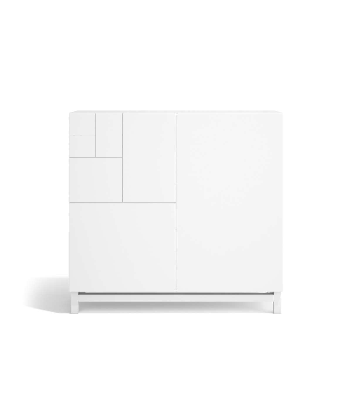 Zapatero 2 Puertas Modelo 513 Acabado Blanco, 90x90x27 (alto X Ancho X Fondo)_0