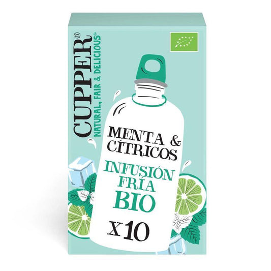 Infusion Fria De Menta Y Citricos Bio Cupper 10 Bolsas