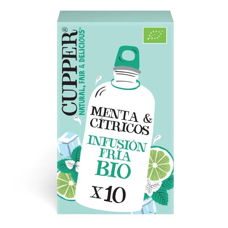 Infusion Fria De Menta Y Citricos Bio Cupper 10 Bolsas