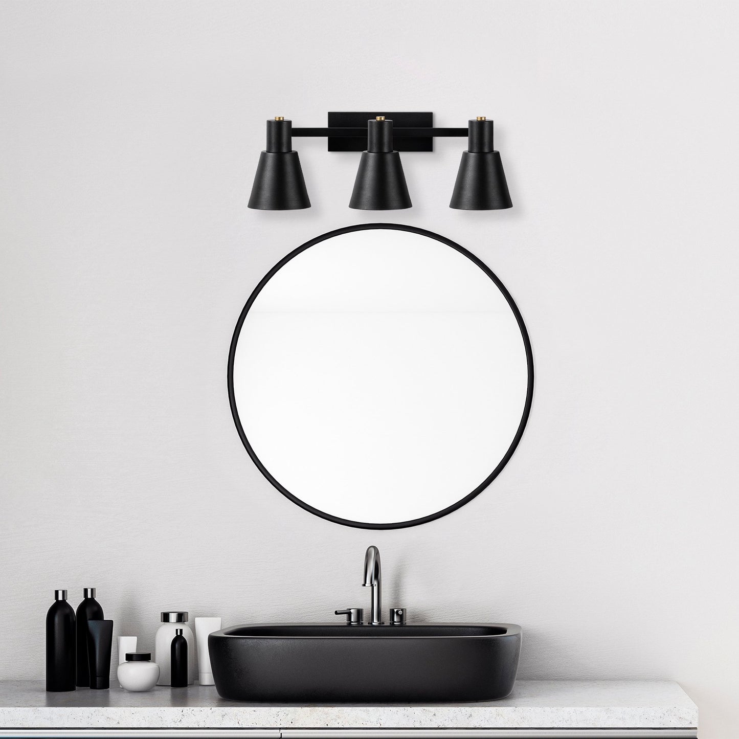 Aplique De Pared, Metal , Negro, 60x21x21, Casquillo 3 X E27 Max 40 W_4