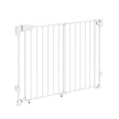 Pawhut Barrera De Seguridad Para Perros, Ancho 74,5-111,5 Cm Con Pestillo Blanco_4