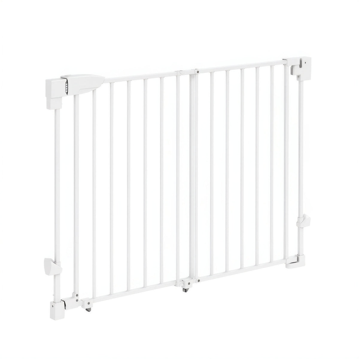 Pawhut Barrera De Seguridad Para Perros, Ancho 74,5-111,5 Cm Con Pestillo Blanco_4