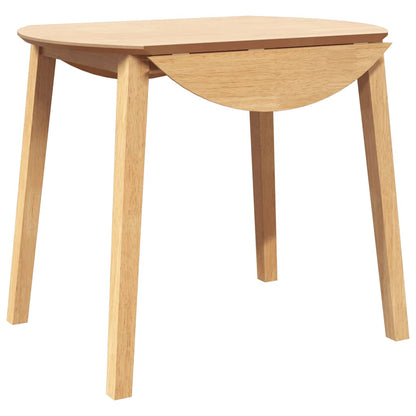 Mesa De Comedor Natural Madera Maciza Roble Caucho_0