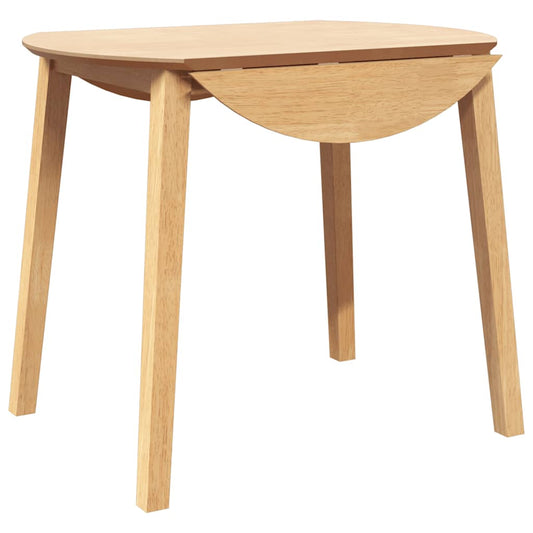 Mesa De Comedor Natural Madera Maciza Roble Caucho_0