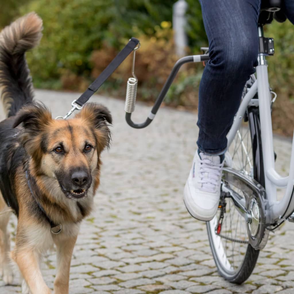 Trixie Set De Correas De Perro Para Bicicleta En Forma De U Negro_1
