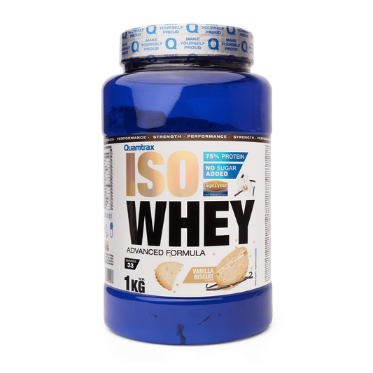 Isowhey - 1kg - Vainilla Con Galletas - Proteína De Aislado De Suero Isolate - Quamtrax_0