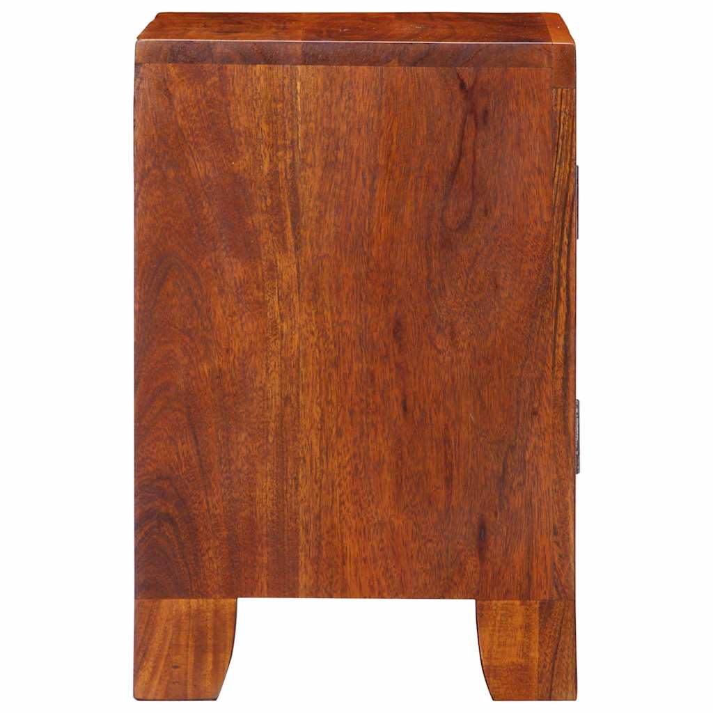 Mesita De Noche 2 Uds 40x30x45 Cm Madera Maciza De Acacia_1