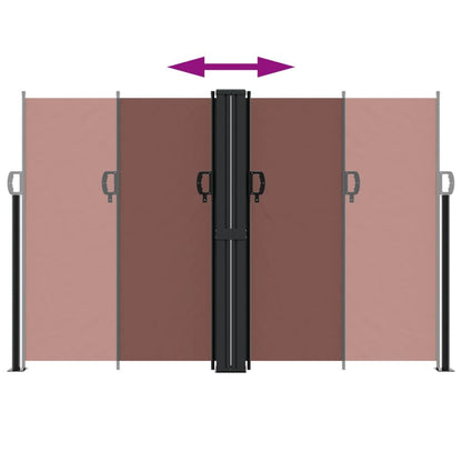 Vidaxl Toldo Lateral Retráctil Marrón 160x1200 Cm_4