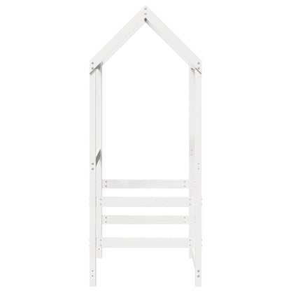 Techo De Cama Infantil Madera Maciza Pino Blanco 98x70x176,5 Cm_4