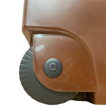 Contenedor Wellhome Reciclo 110 Litros, Cerrado Con Tapa, Ideal Para Reciclaje De Residuos Orgánicos, Con Ruedas + 3x Bolsas De Basura De 10 Unidades