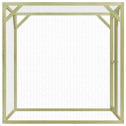 Vidaxl Jaula Gallinero Madera Impregnada De Pino 1,5x1,5x1,5 M_3