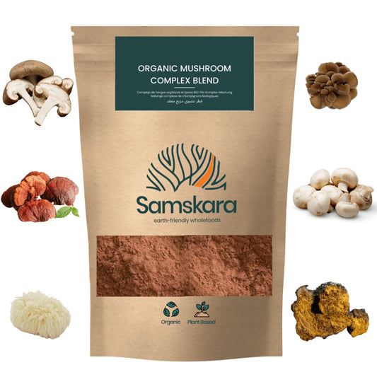 Complejo De Setas Hongos Medicinales En Polvo Bio 250gr | Complejo De Hongos Ecológico Vegano Para Café Y Smoothies_0