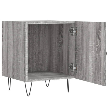 Mesita De Noche Madera De Ingeniería Gris Sonoma 40x40x50 Cm_3