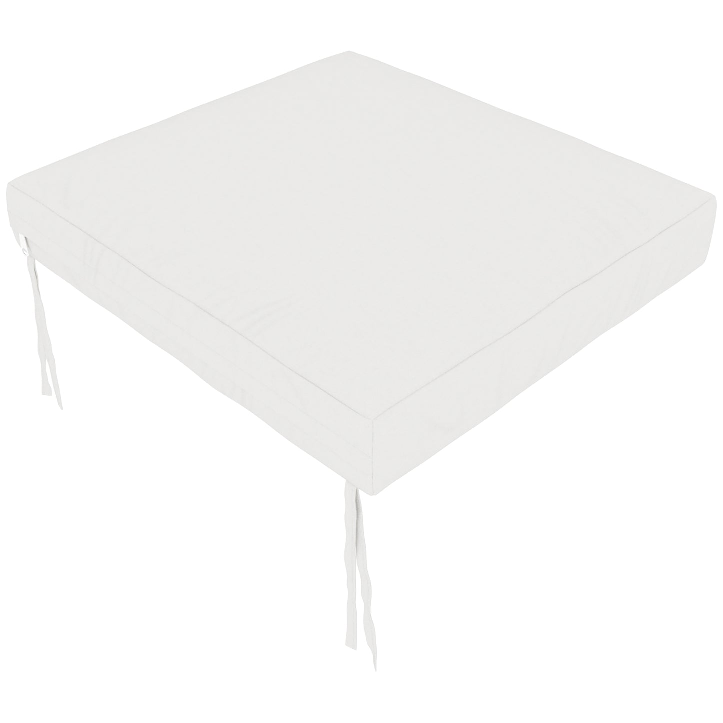 Outsunny Juego De Cojines Para Sillas De Comedor De 6 Piezas 46x42x7 Cm Crema_3