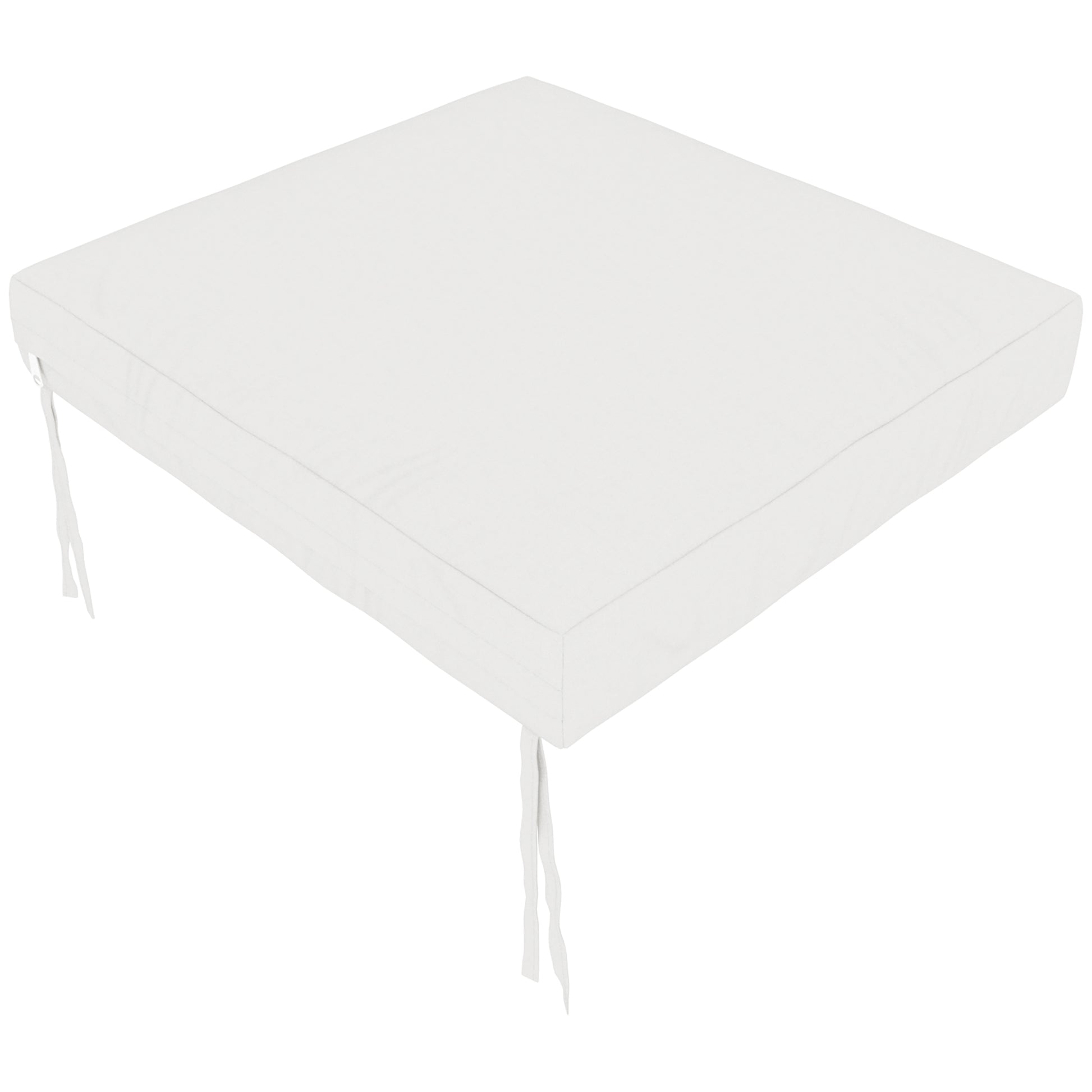 Outsunny Juego De Cojines Para Sillas De Comedor De 6 Piezas 46x42x7 Cm Crema_3
