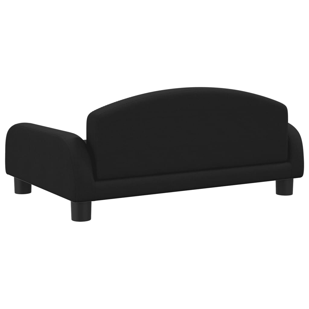 Cama Para Perros De Tela Negra 70x45x30 Cm / Vetonek_5