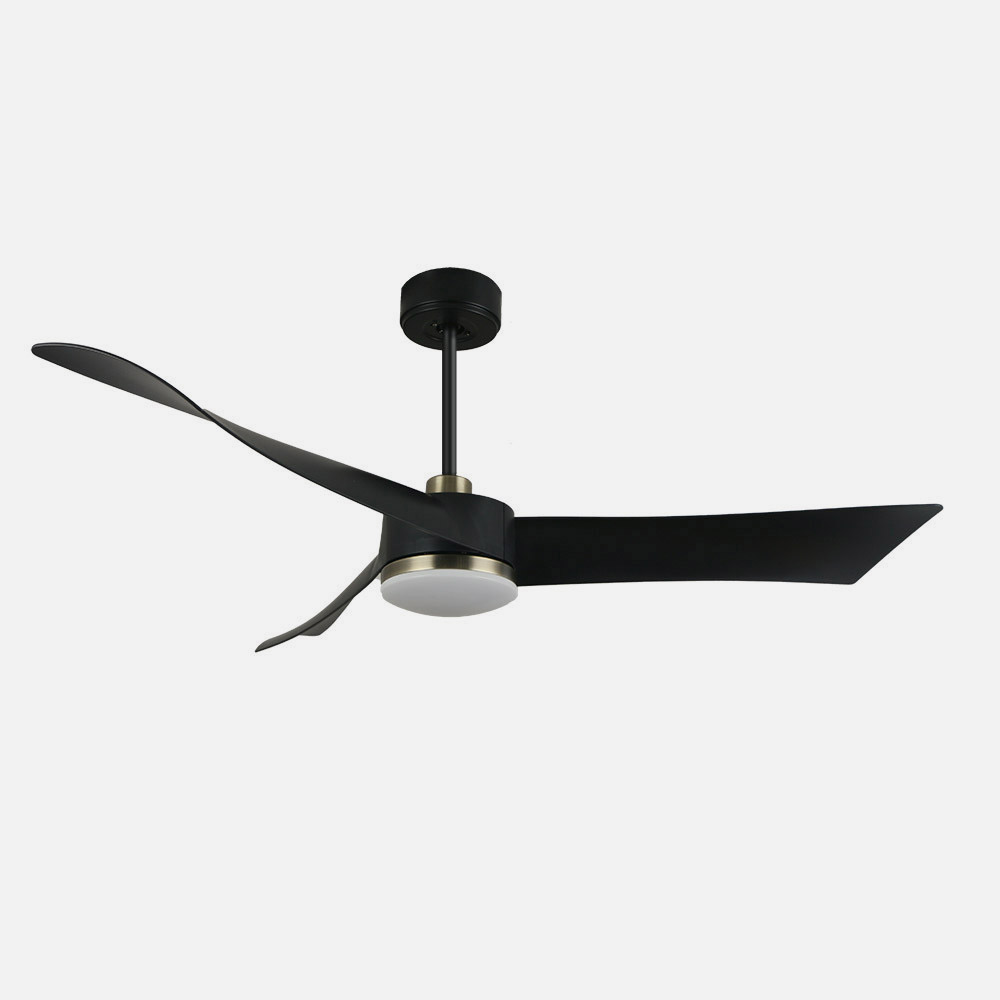 Ventilador Dc Tempel 26w Negro/cuero 3 Aspas 132d 6vel. 3000k, 4000k, 6500k 2950lm C/remoto, Memoria Y Temporizador_3