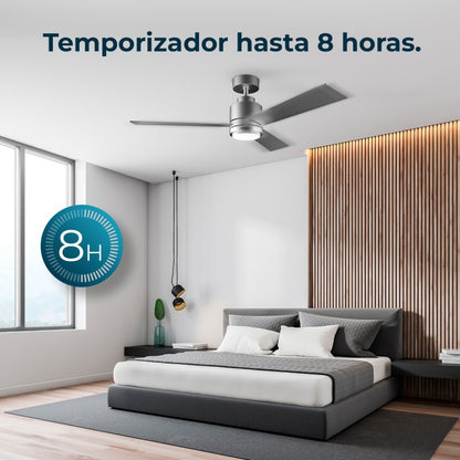 Cecotec Ventilador De Techo Con Luz Ventilador De Techo Energysilence Aero 4850 Style Steel_3