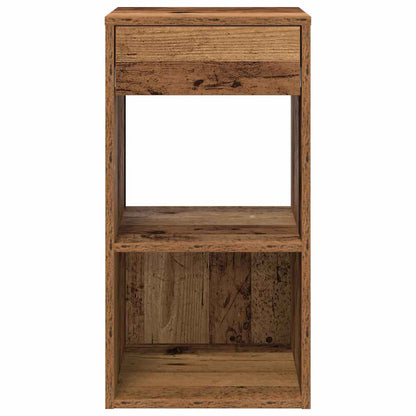 Mesillas De Noche Con Cajón 2 Uds Madera Vieja 35x34x66,5 Cm_2