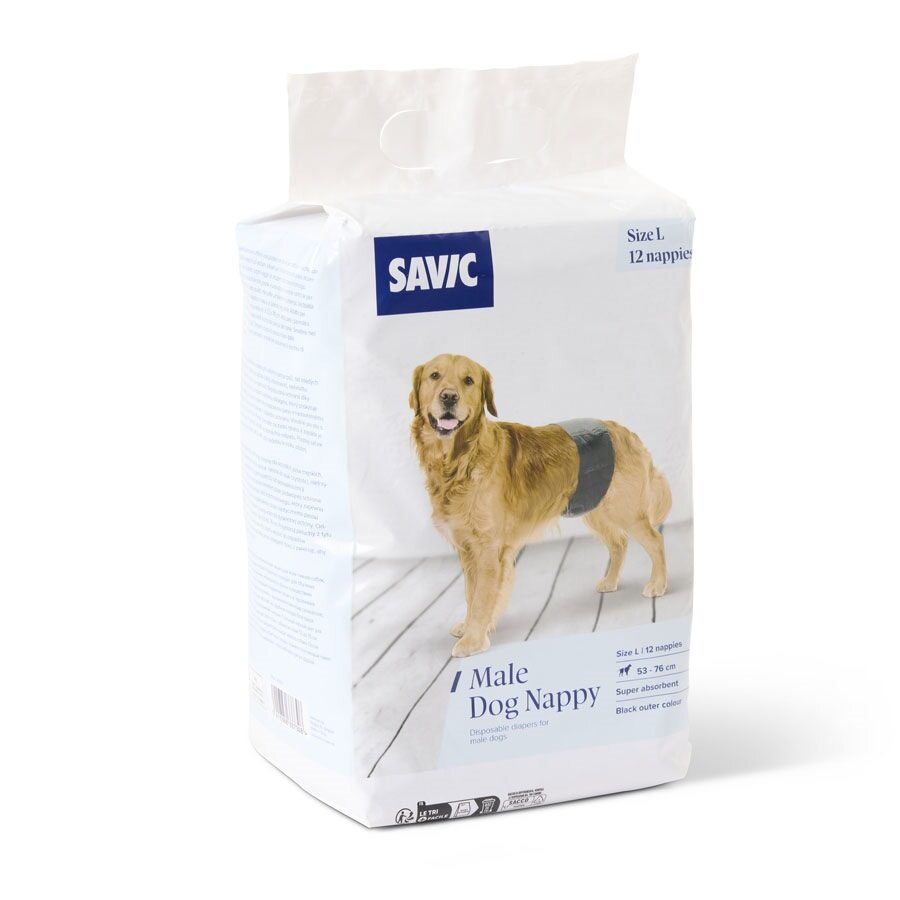 Savic 12 Pañales Perro Macho    L   53-76cm_0
