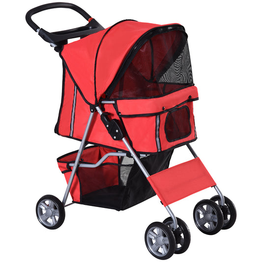 Pawhut Carrito Para Perros Plegable Hasta 10 Kg_0