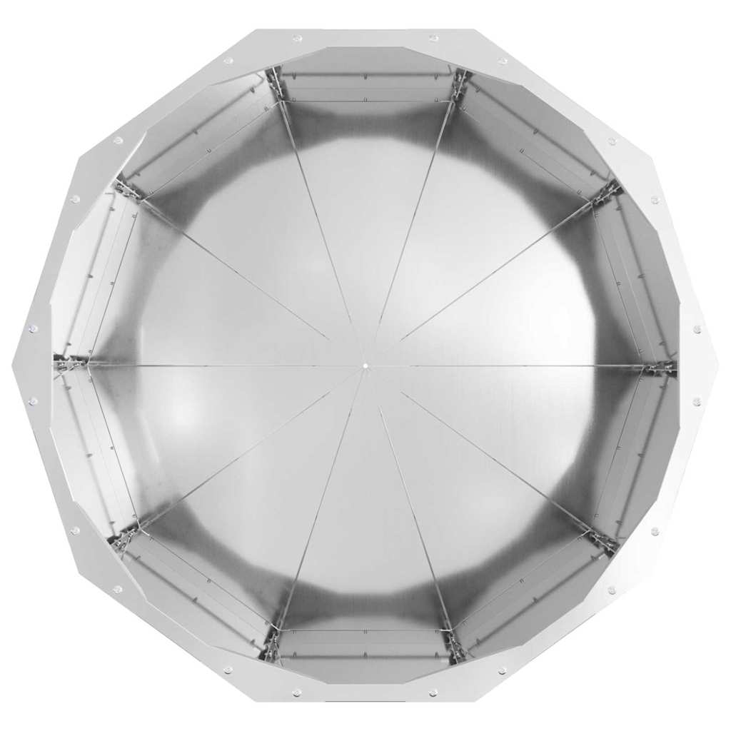 Jardinera Plateado 60 X 60 X 35 Cm Acero Galvanizado_5