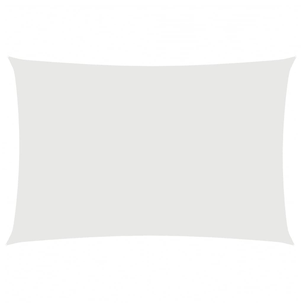 Vidaxl Toldo De Vela Rectangular Tela Oxford Blanco 2x4 M_0