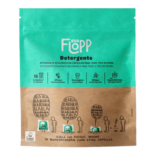 Detergente Ropa BIO Eco Pack Flopp 16 cápsulas