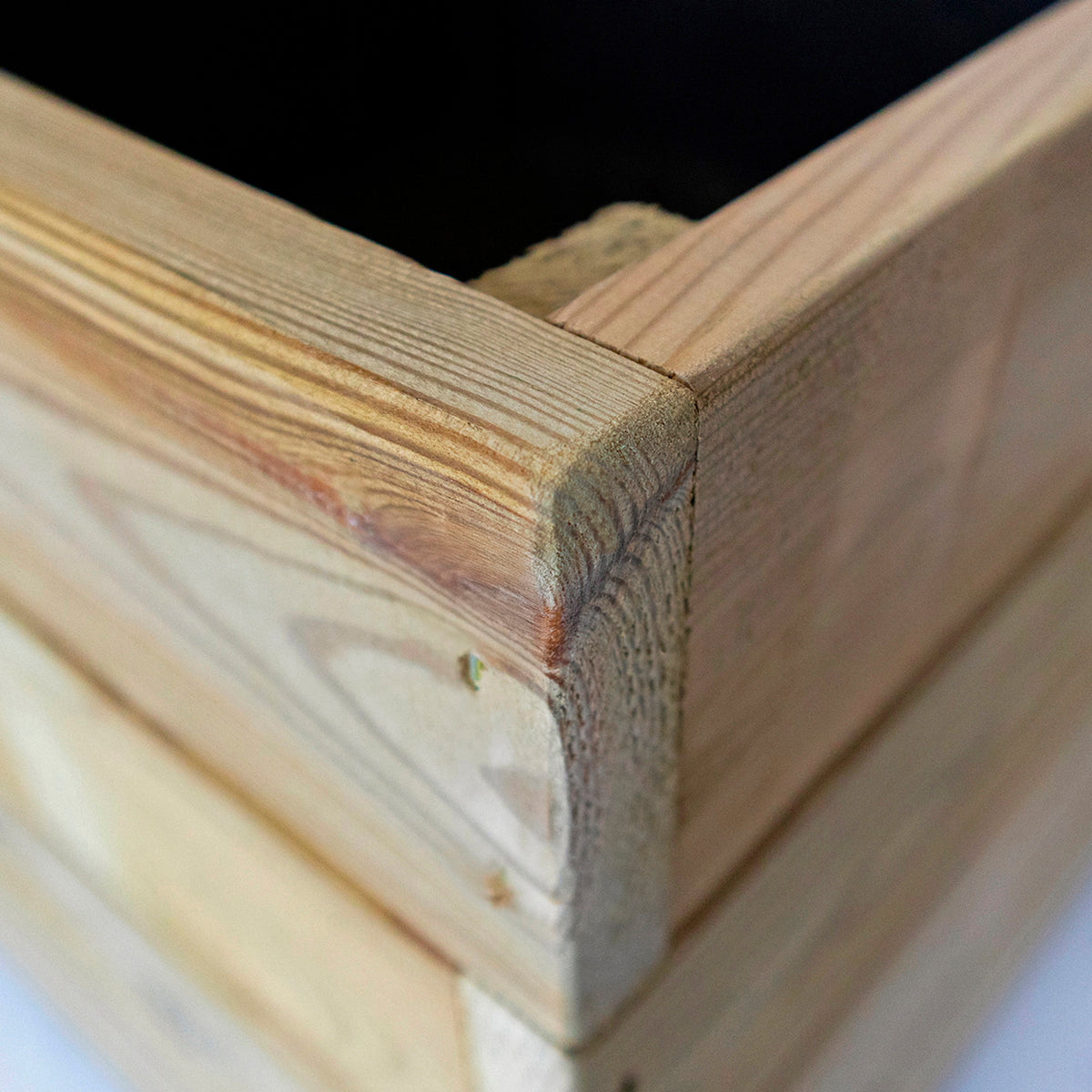 Jardinera Rectangular De Madera Tratada 120x45x40 Cm Ghio Hortalia_2