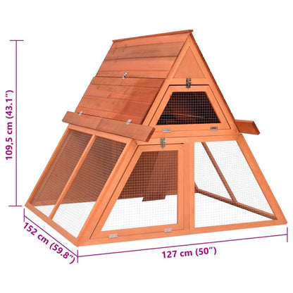 Vidaxl Conejera De Madera Maciza De Abeto 152x127x109,5 Cm_2