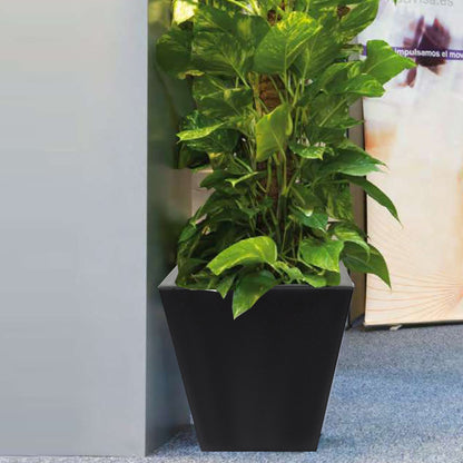 Macetero De Polietileno Por Rotomoldeo Color Antracita 40x40 Cm_3