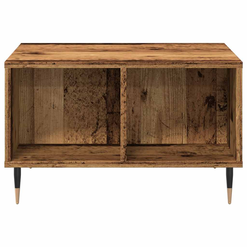 Mesa De Centro Madera Ingeniería Madera Envejecida 60x50x36,5cm_2