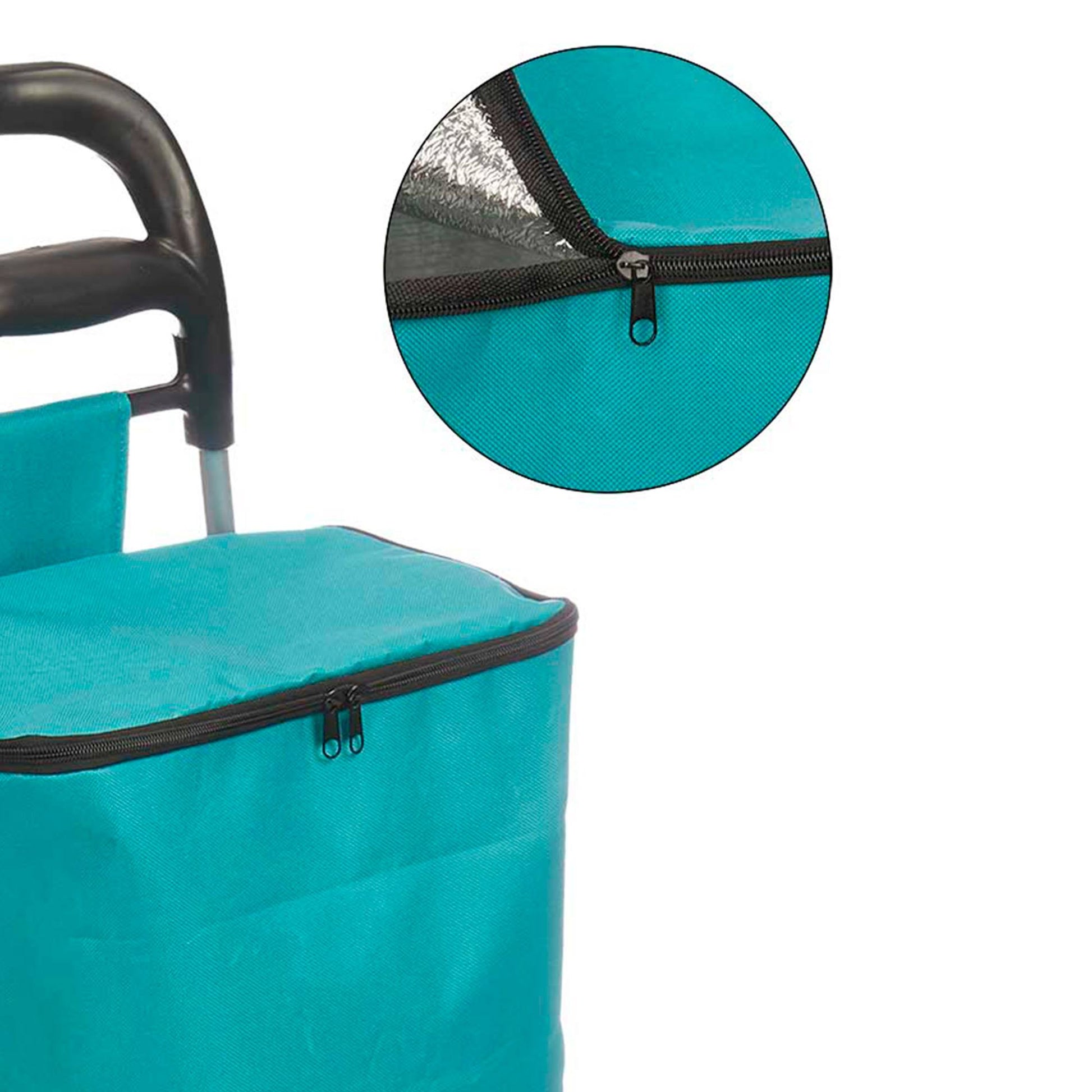 Carro De Compra Térmico 32l Turquesa Kinvara – Frescura Y Estilo En Turquesa