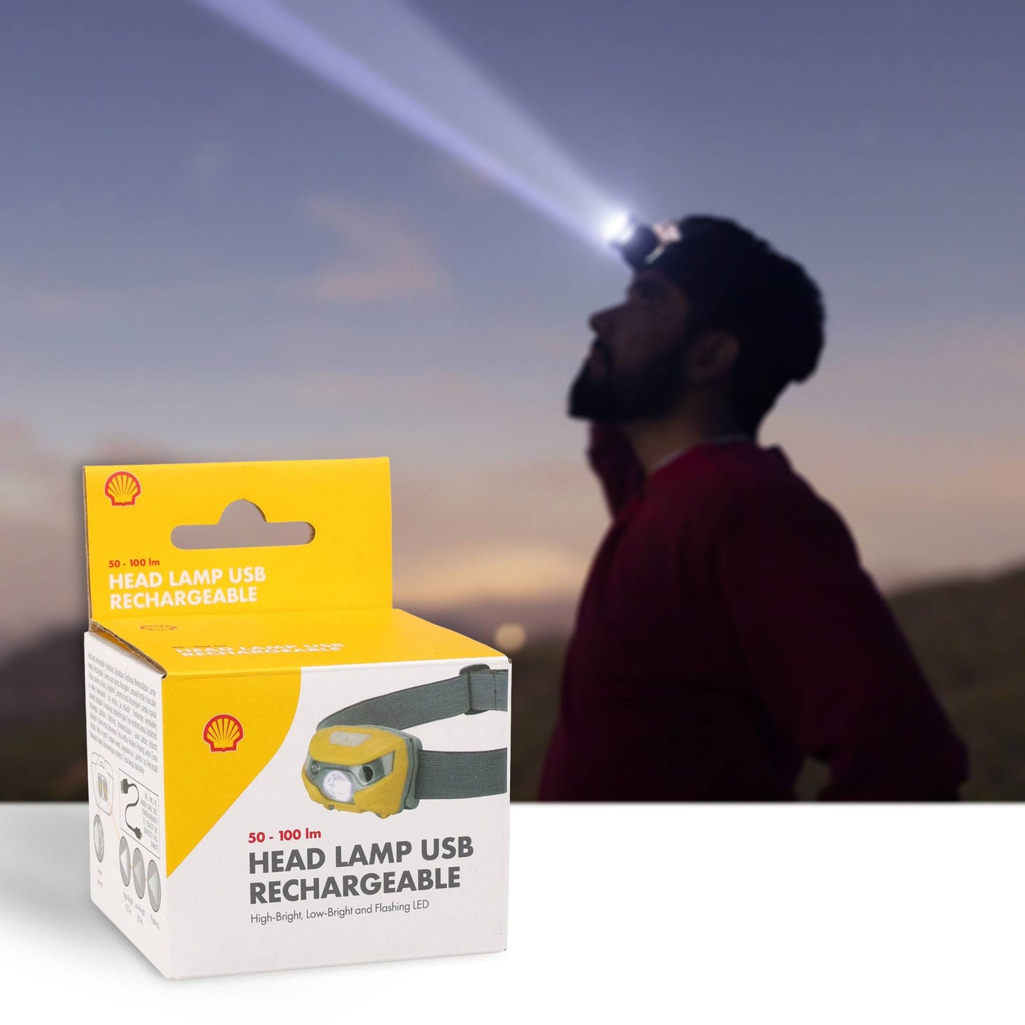 Well Home Linterna De Cabeza En Abs Y Banda De Poliéster