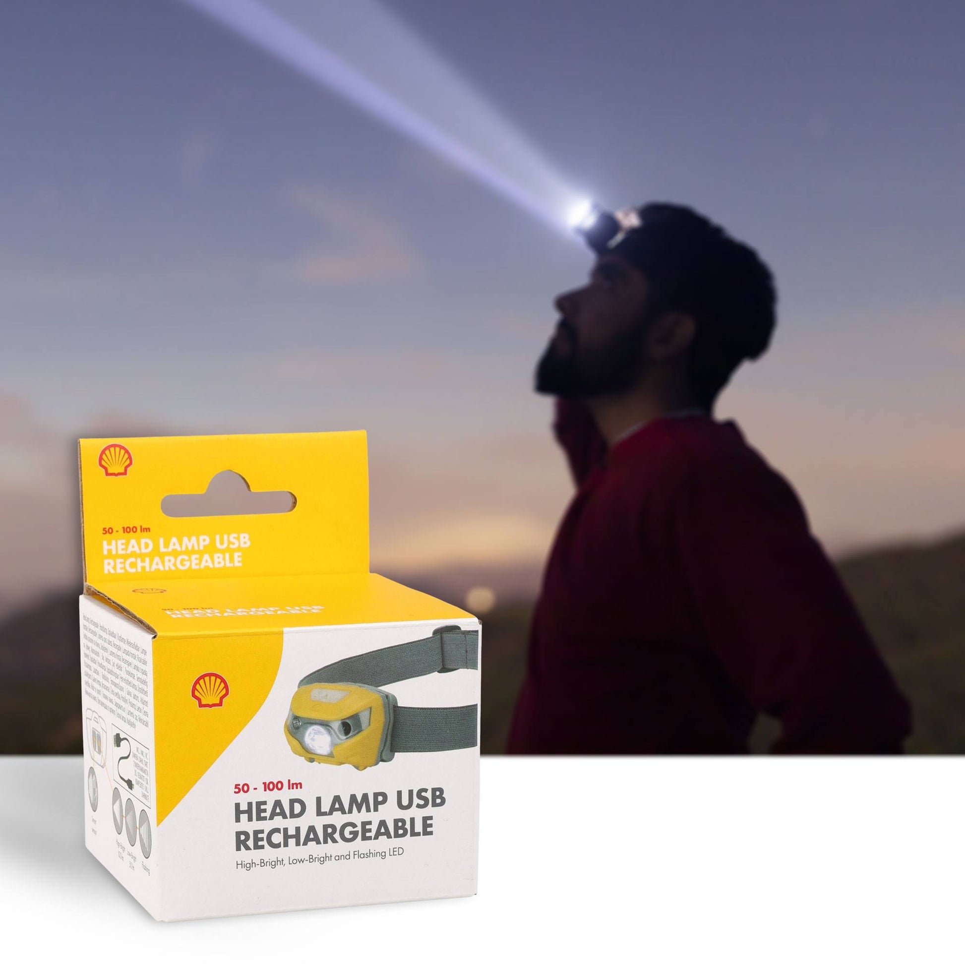 Well Home Linterna De Cabeza En Abs Y Banda De Poliéster