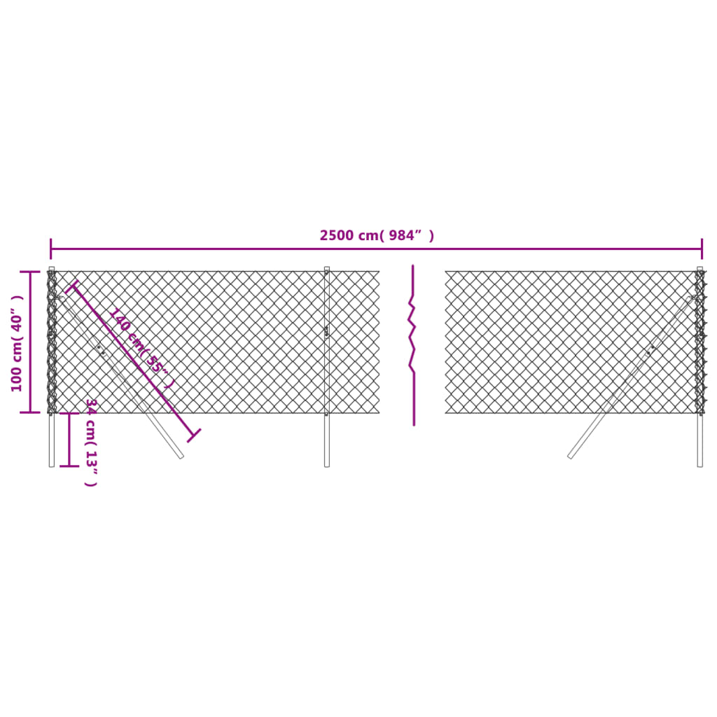 Cerca De Alambre Verde 1x25 M / Vetonek_2