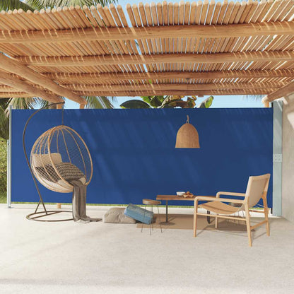Vidaxl Toldo Lateral Retráctil De Jardín Azul 200x600 Cm_1