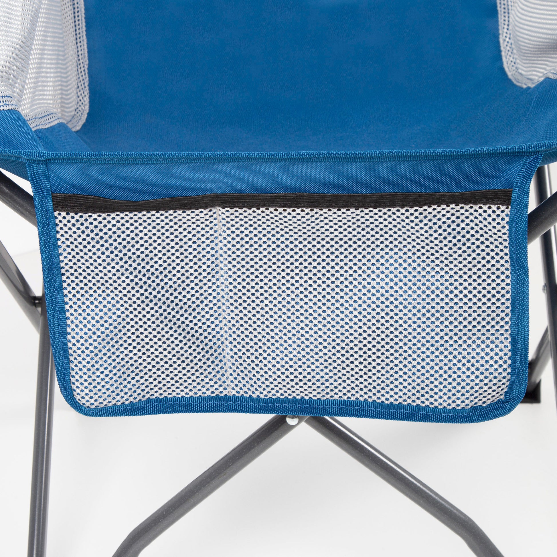 Pack 2 Sillones Plegables Camping Antivuelco Azul C/posavasos Y Bolsillo Aktive_4